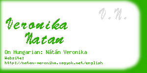 veronika natan business card
